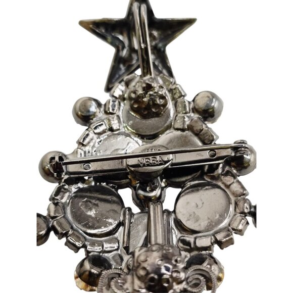 Vintage VRBA Mini Christmas Tree Brooch (A8637) - Picture 8 of 9